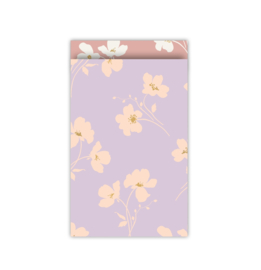 Kadozakjes S flowers lila | 5 stuks