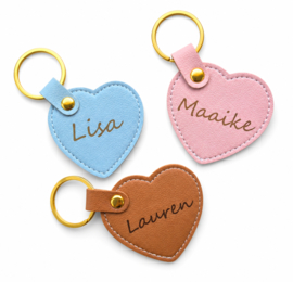 Gepersonaliseerde sleutelhanger | keuze uit 5 kleuren