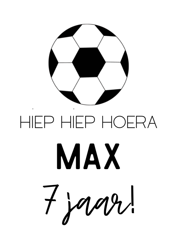 Label ZeeV sticker verjaardag voetbal | per stuk