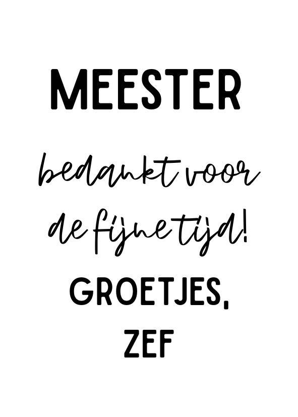 Label ZeeV sticker schooljaar meester | per stuk