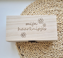 Label ZeeV bewaarbox haarknipjes