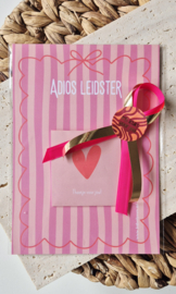 Cadeau A5 kaart met thee leidster