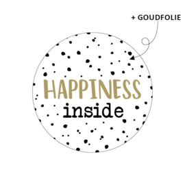 Sticker Happiness inside | 10 stuks