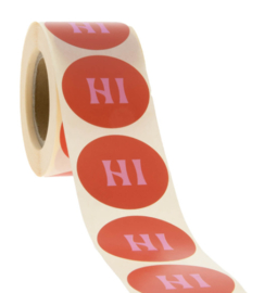 Sticker HI | 10 stuks