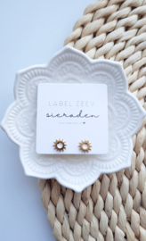 Label ZeeV RVS studs zonnetje