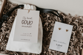 Brievenbus pakket "jij bent goud waard" sieraden