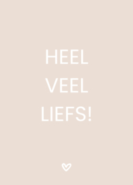 Label ZeeV kaart | heel veel liefs
