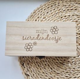 Label ZeeV sieraden bewaarbox
