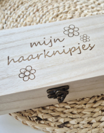 Label ZeeV bewaarbox haarknipjes