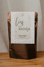 Label ZeeV cadeautje baby sokjes | maat 62-68