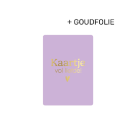 Label ZeeV A7 kaartje vol liefde