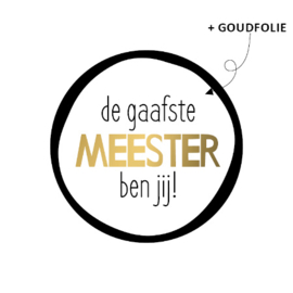 Sticker meester | 10 stuks