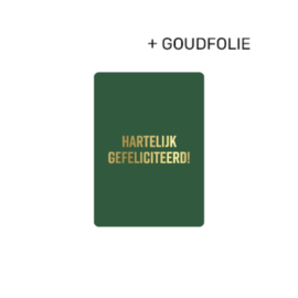 Label ZeeV A7 kaartje hartelijk gefeliciteerd!!