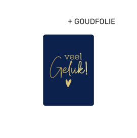 Label ZeeV A7 kaartje veel geluk