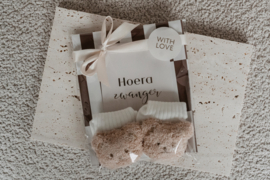 Baby sokjes beertjes  "Welkom lief kleintje"