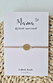 Label ZeeV RVS armbandje Mama