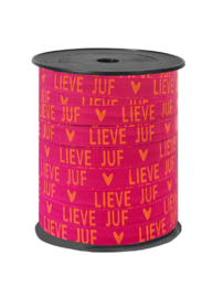 Label ZeeV krullint juf roze | 5 meter