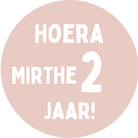 Gepersonaliseerde sticker zalm | 15-24-30 stuks