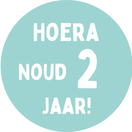 Gepersonaliseerde sticker blauw | 15-24-30 stuks