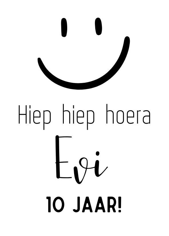 Label ZeeV sticker smiley verjaardag sticker | per stuk