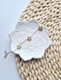 Label ZeeV RVS armbandje flowers