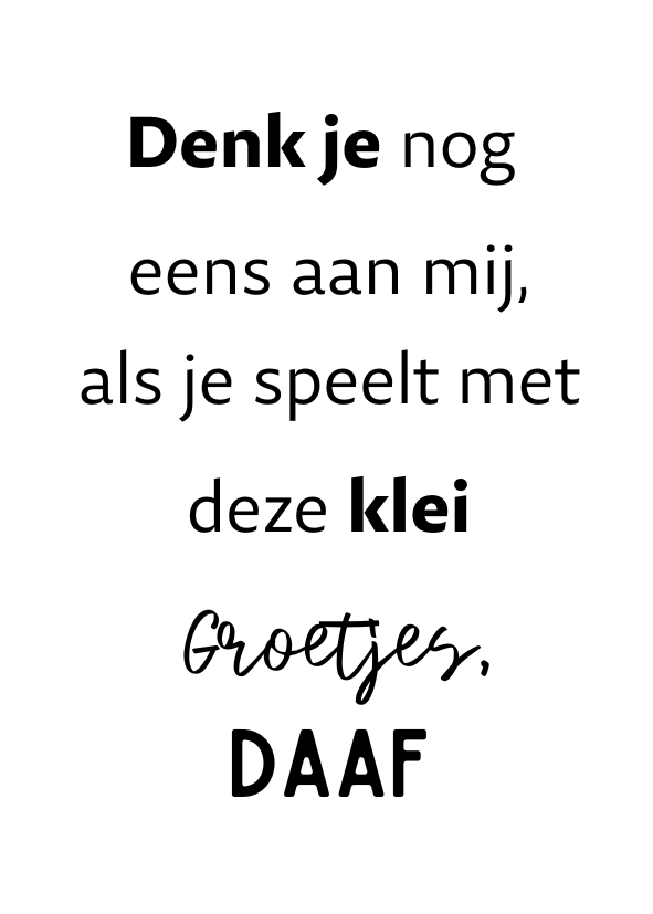 Label ZeeV sticker denk je nog eens aan mij | per stuk