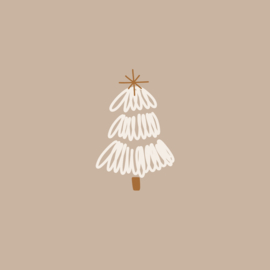 Label ZeeV kerstkaart | boompje kerst