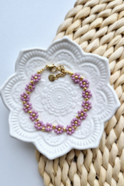 Label ZeeV full flowers mauve