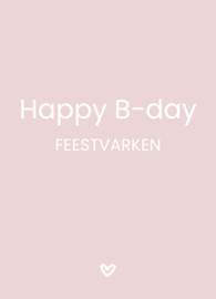 Label ZeeV kaart | Feestvarken