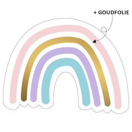 Sticker regenboog groot | 10 stuks