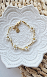 Label ZeeV armbandje | bloemen lucy