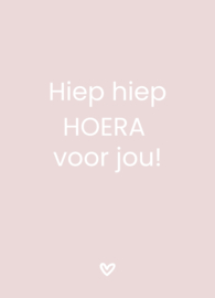 Label ZeeV kaart | hiep hiep hoera voor jou