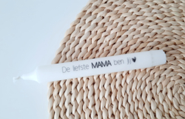 Label ZeeV home deco kaars - de liefste mama ben jij