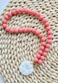 Label ZeeV ketting summer koraal | keuze uit bedel