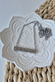 RVS ketting goud - zilver | langwerpig 35 mm