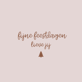 Label ZeeV kerstkaart | fijne feestdagen lieve jij