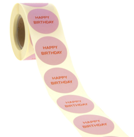 Sticker happy birthday | 10 stuks