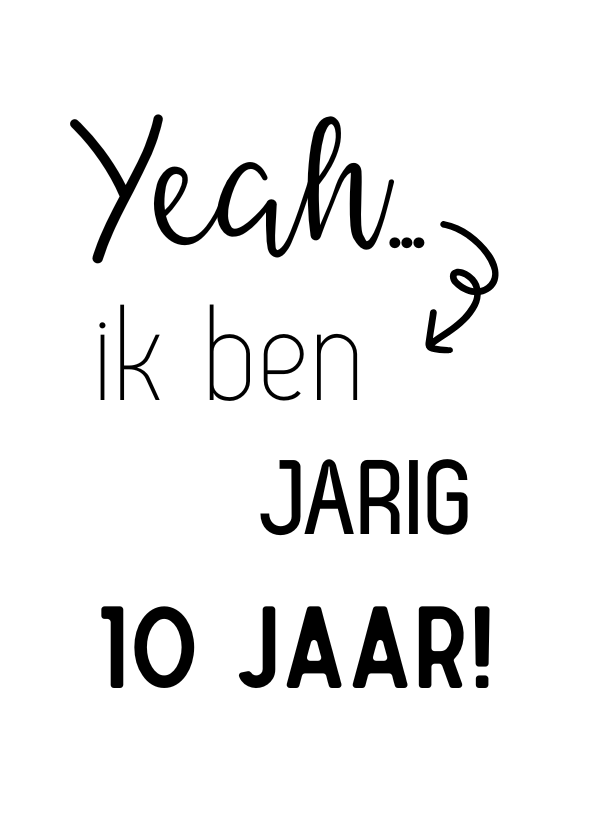 Label ZeeV sticker Yeah jarig | per stuk