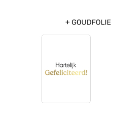 Label ZeeV A7 kaartje hartelijk gefeliciteerd