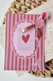 Cadeau A5 thee kaart juf