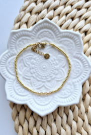 Label ZeeV armbandje facet mini gold