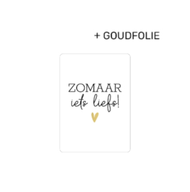 Label ZeeV A7 kaartje zomaar iets liefs