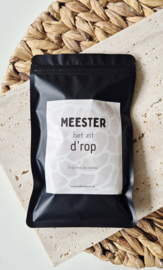 Cadeau meester " het zit d'rop