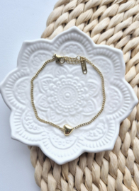 Label ZeeV RVS armbandje hartje