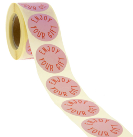 Sticker Enjoy your gift | 10 stuks
