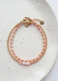 Label ZeeV armbanden set pretty pink milky