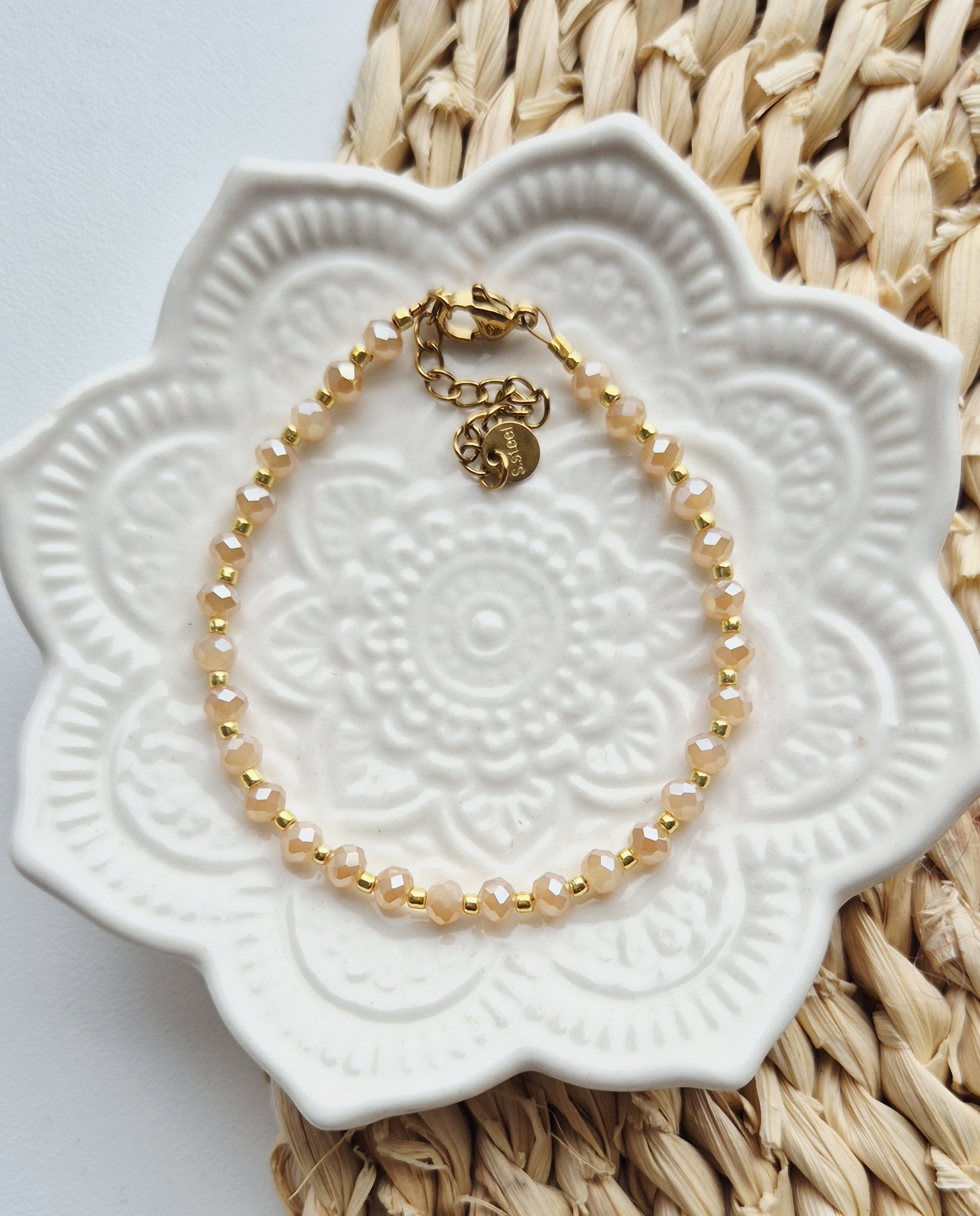 Label ZeeV armbandje facet brown