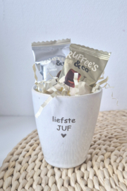 Mok "liefste juf" ingepakt