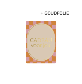 Label ZeeV A7 kaartje cadeau voor jou