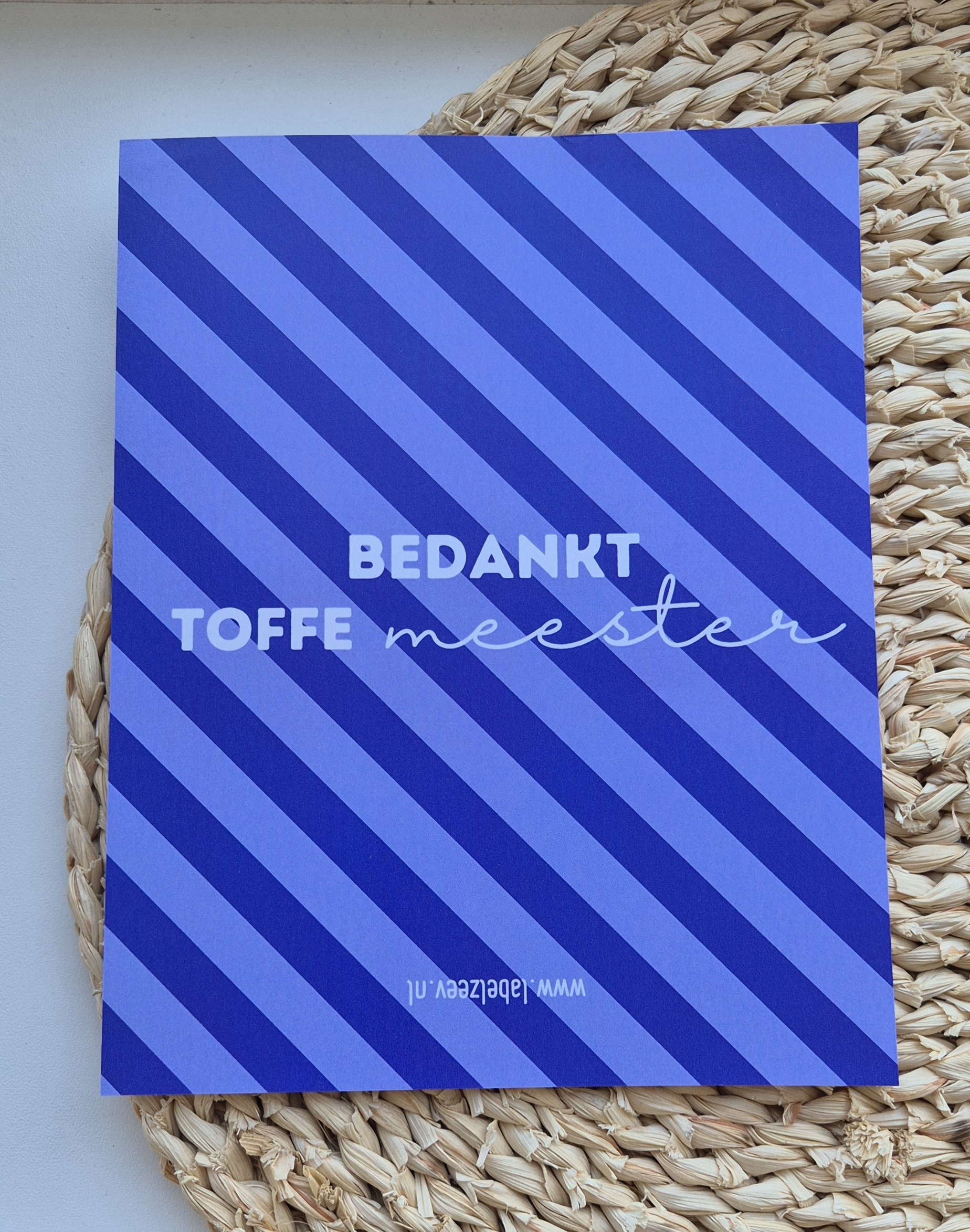 Label ZeeV chocolade wikkel meester